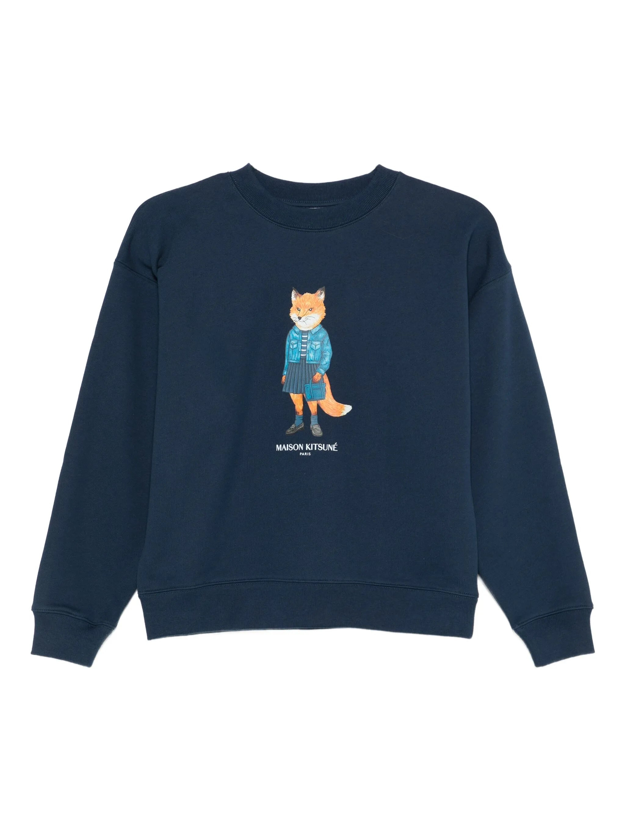 Maison Kitsuné Dressed Fox-print Sweatshirt - 1