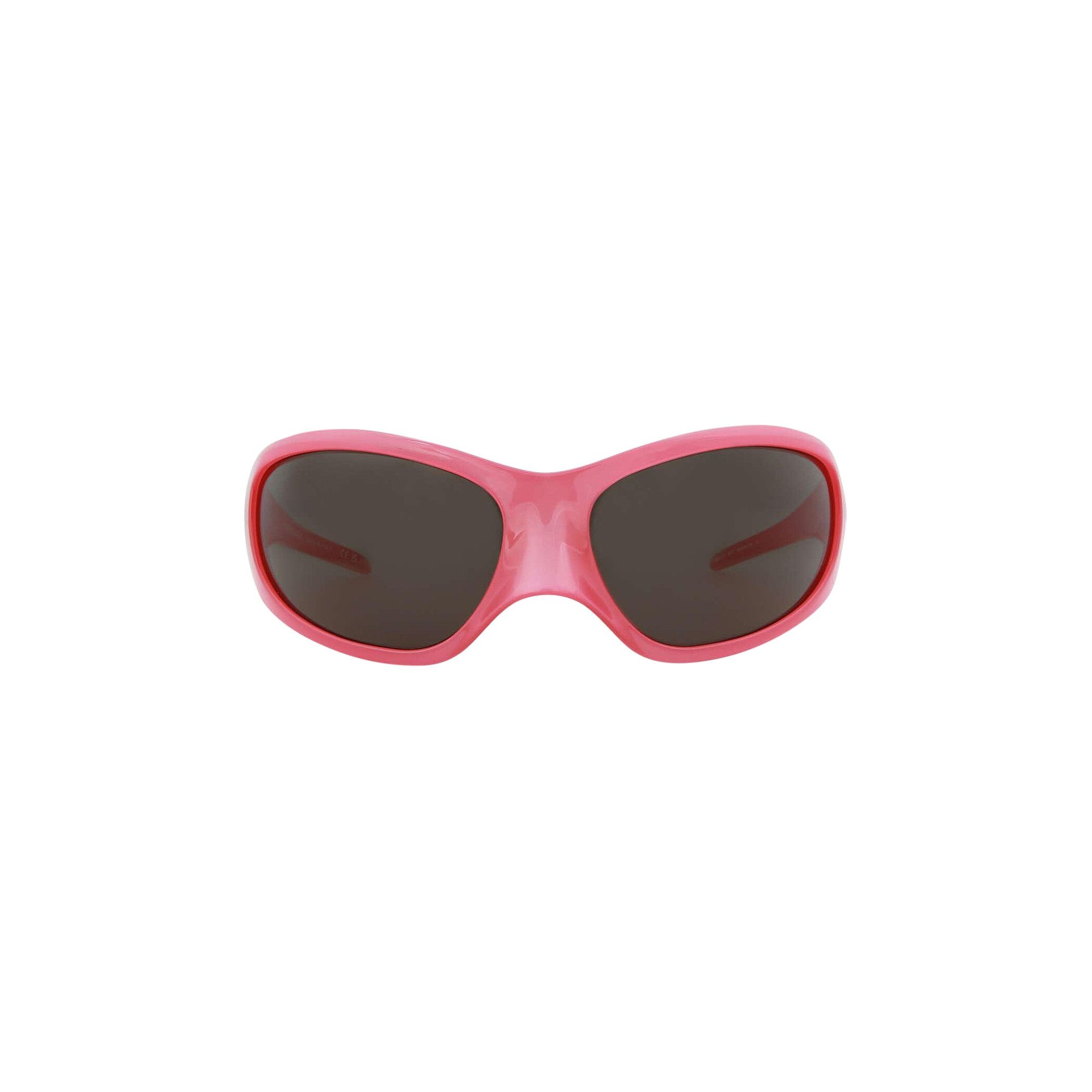 Balenciaga Wrap Around Sunglasses 'Pink/Grey' - 1