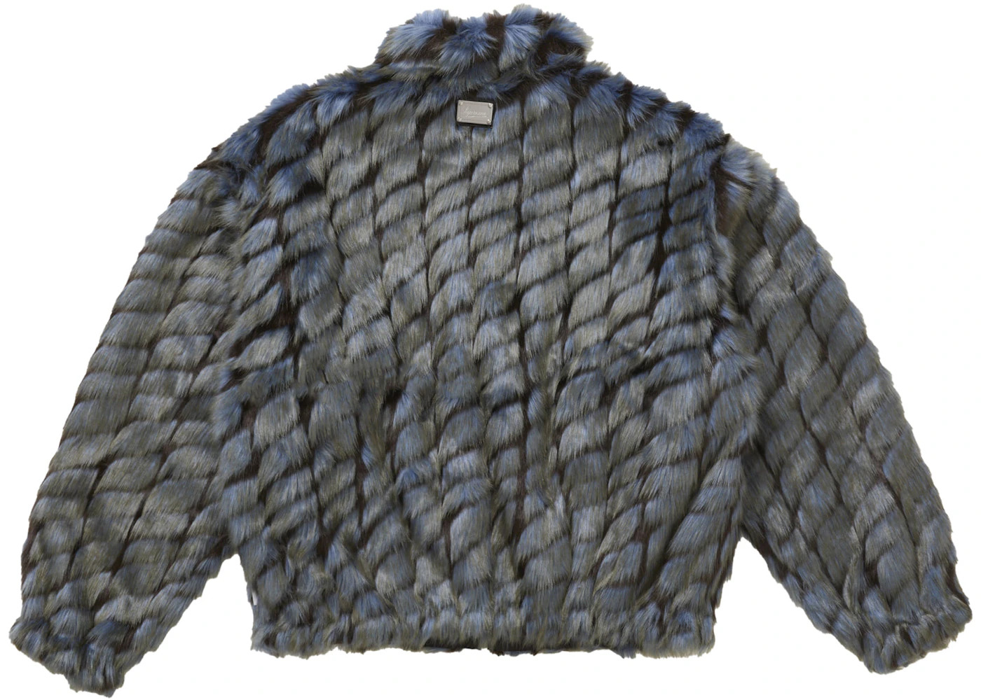 Supreme 2-Tone WINDSTOPPER Faux Fur Jacket Blue - 3