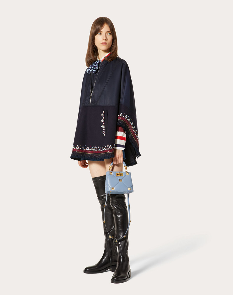 Valentino EMBROIDERED COMPACT DRAP CAPE outlook