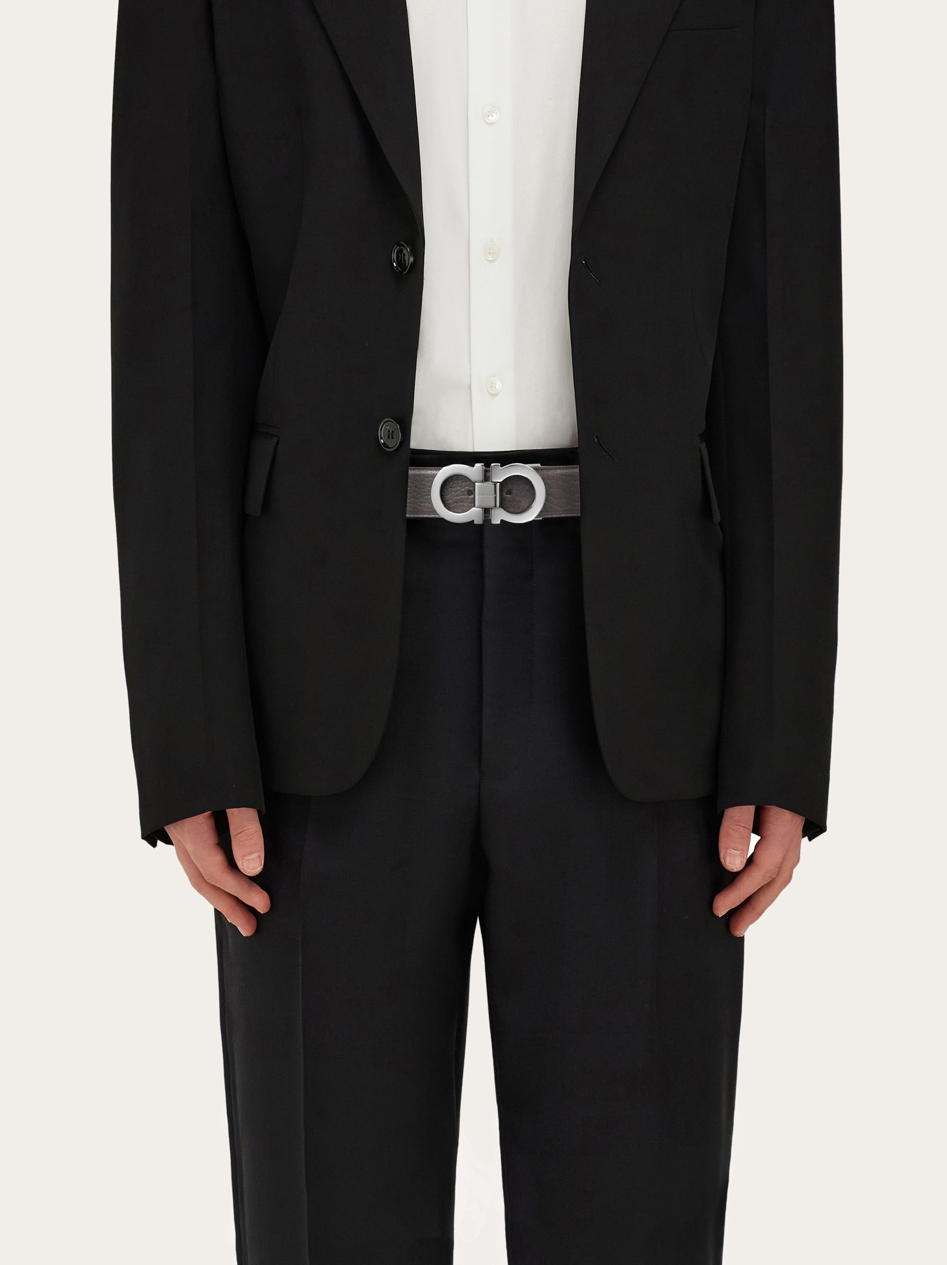 Reversible and adjustable Gancini belt - 4