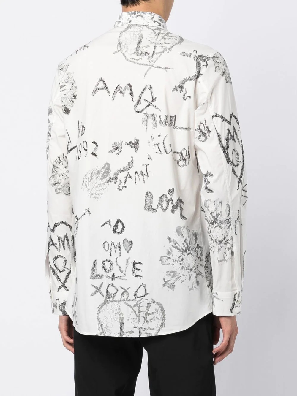 graphic-print long-sleeve shirt - 4