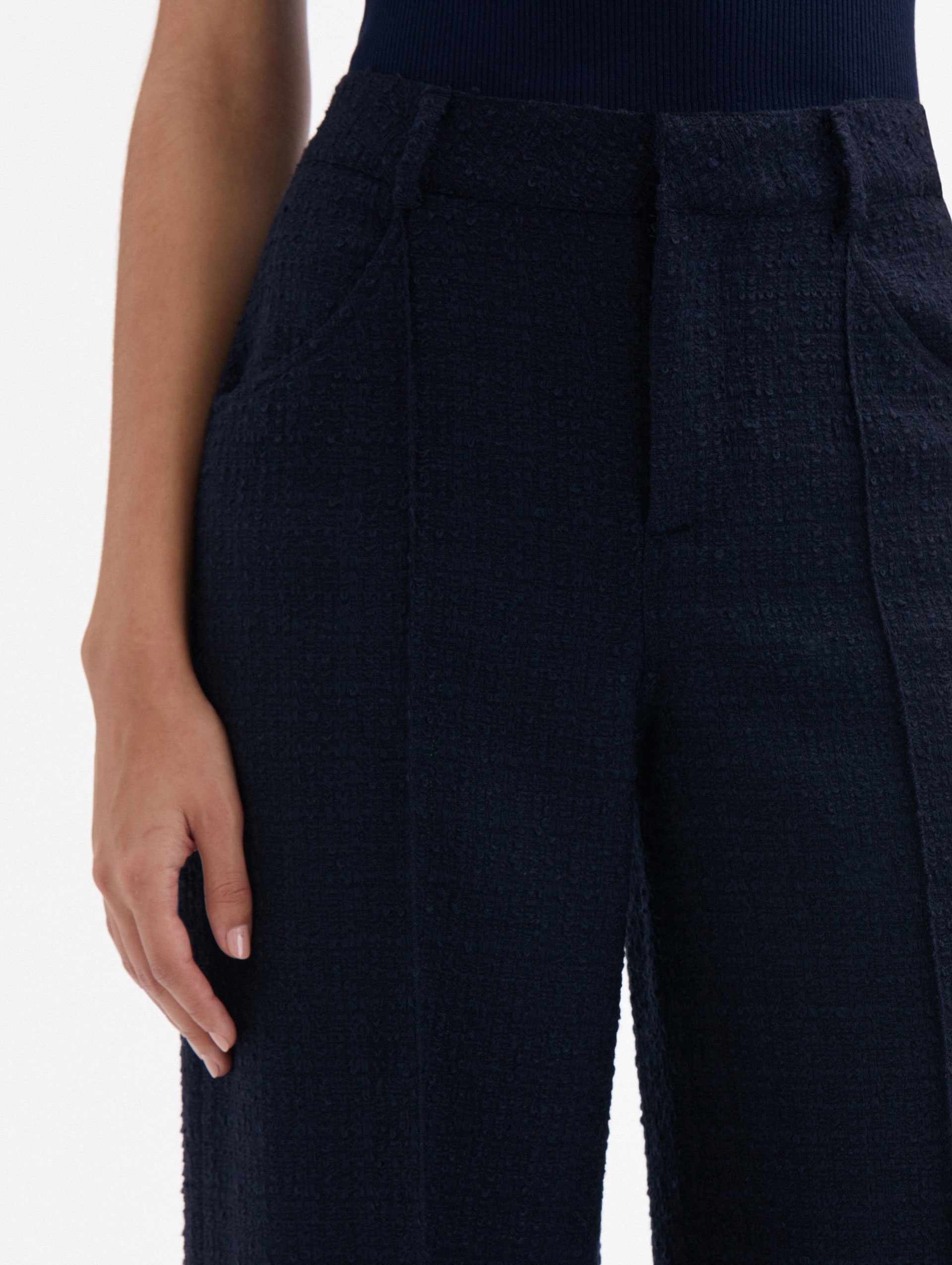 CROPPED TWEED PANT - 5