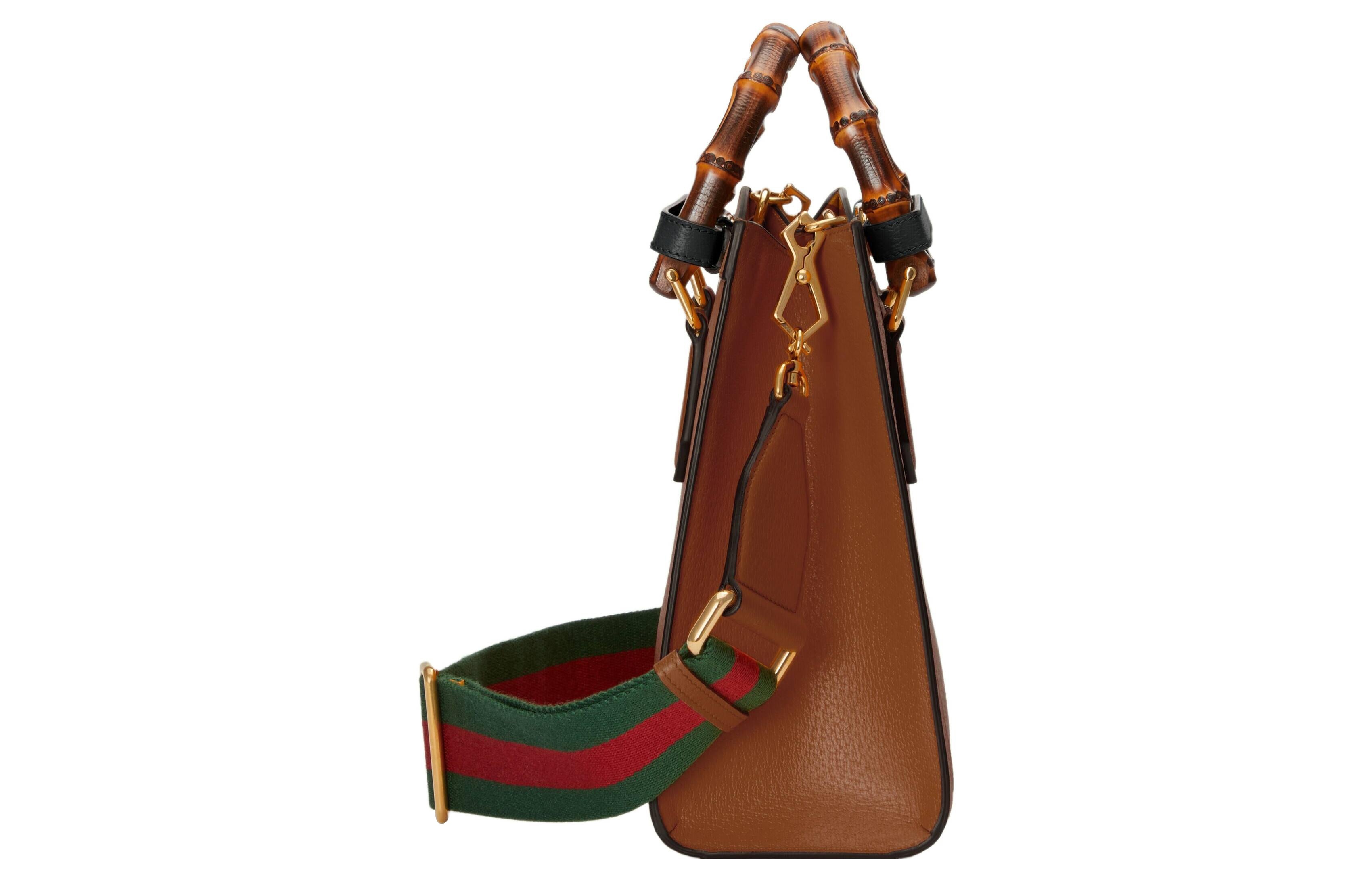 (WMNS) Gucci Diana Small Tote Bag 'Brown' 702721-U3ZDT-2185 - 9
