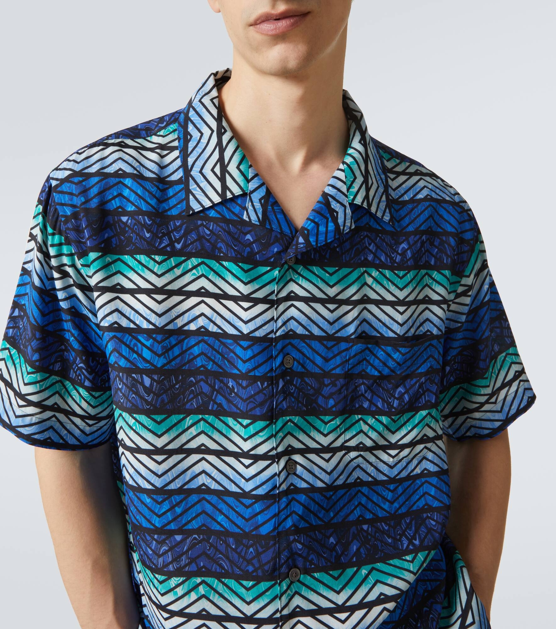 Zigzag bowling shirt - 6