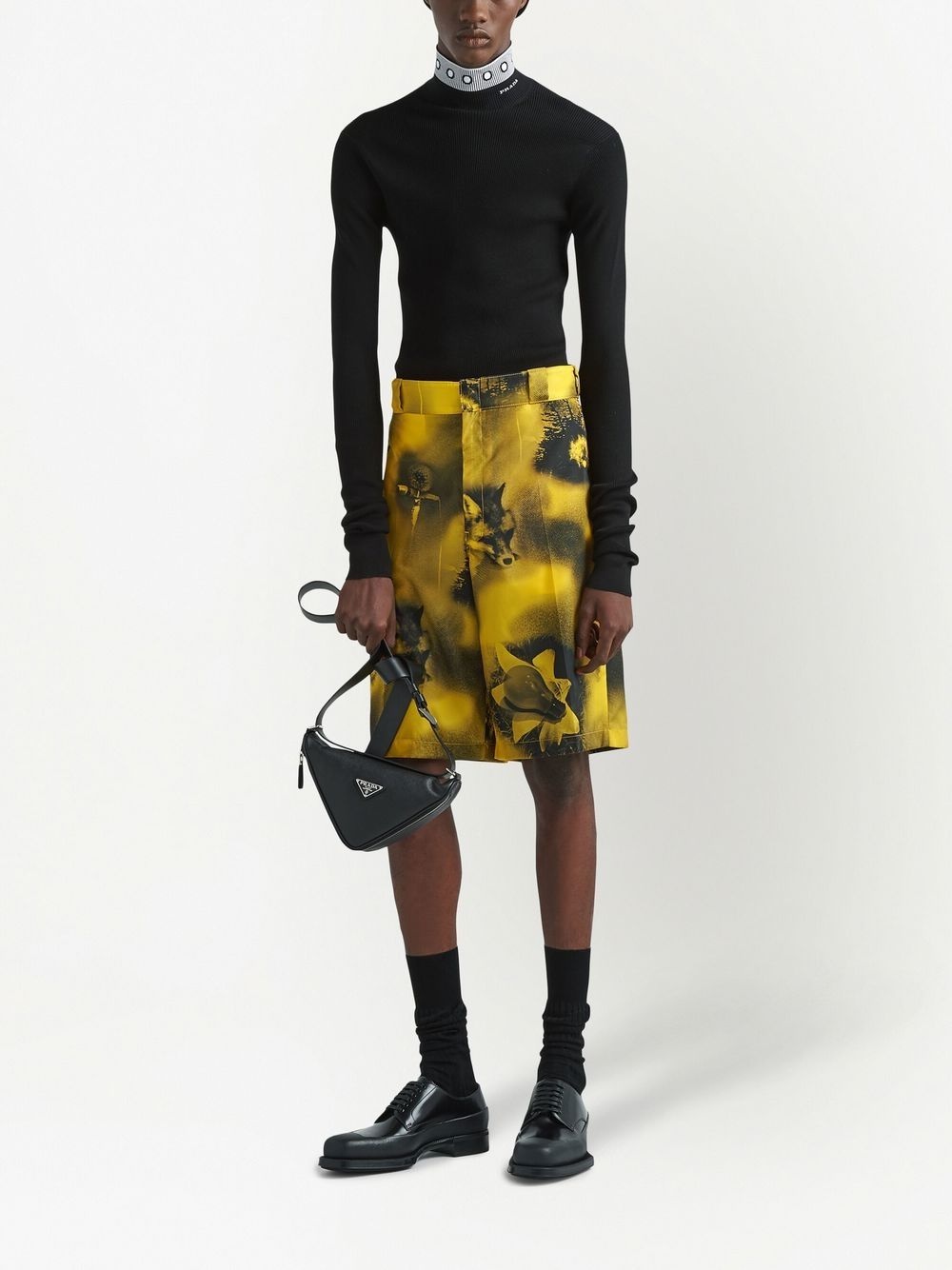 graphic-print bermuda shorts - 2