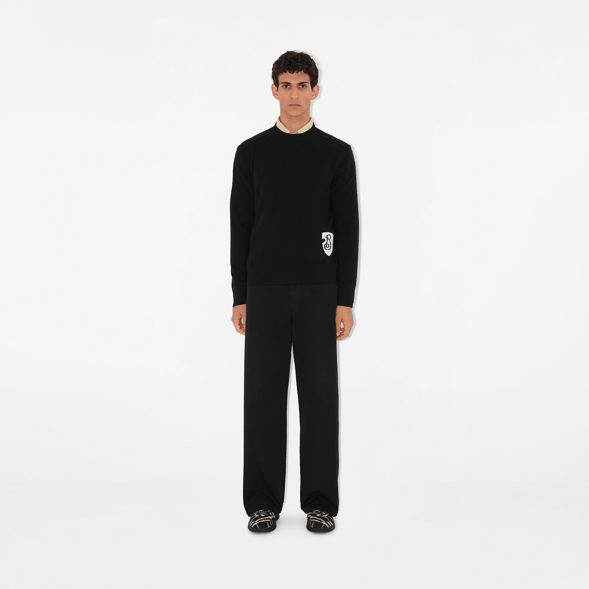 B Shield Wool Blend Sweater - 2
