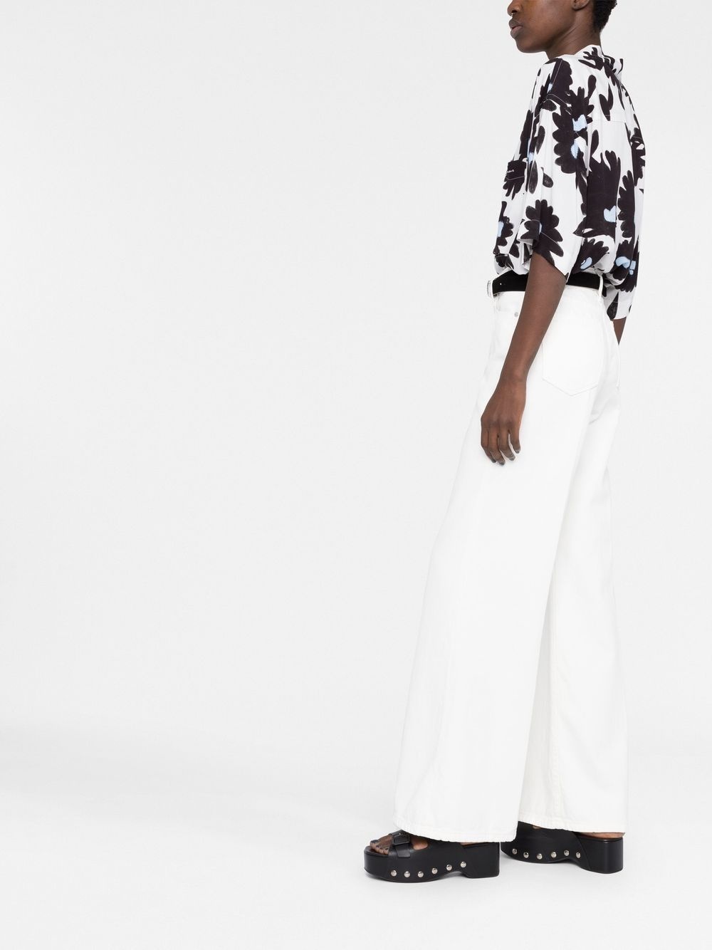flared tailored trousers - 6