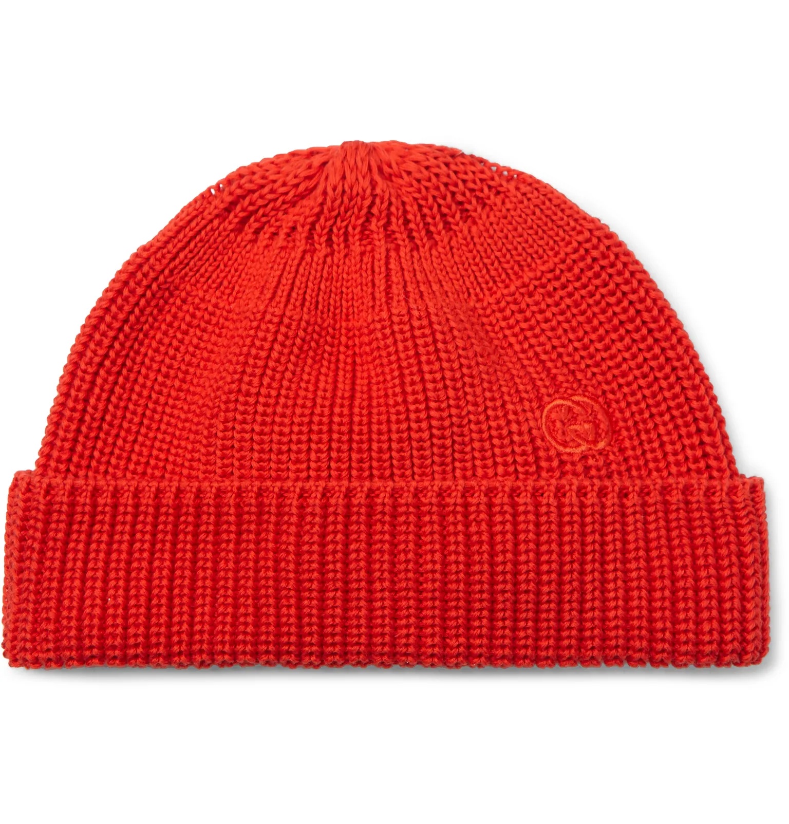 Logo-Embroidered Cable-Knit Cotton Beanie - 1