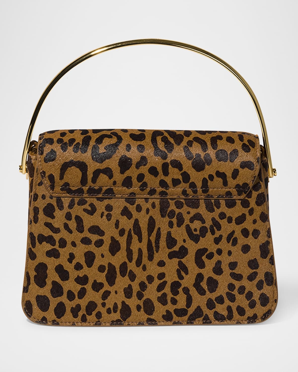 Aria Mini Leopard Calf Hair Top-Handle Bag - 4