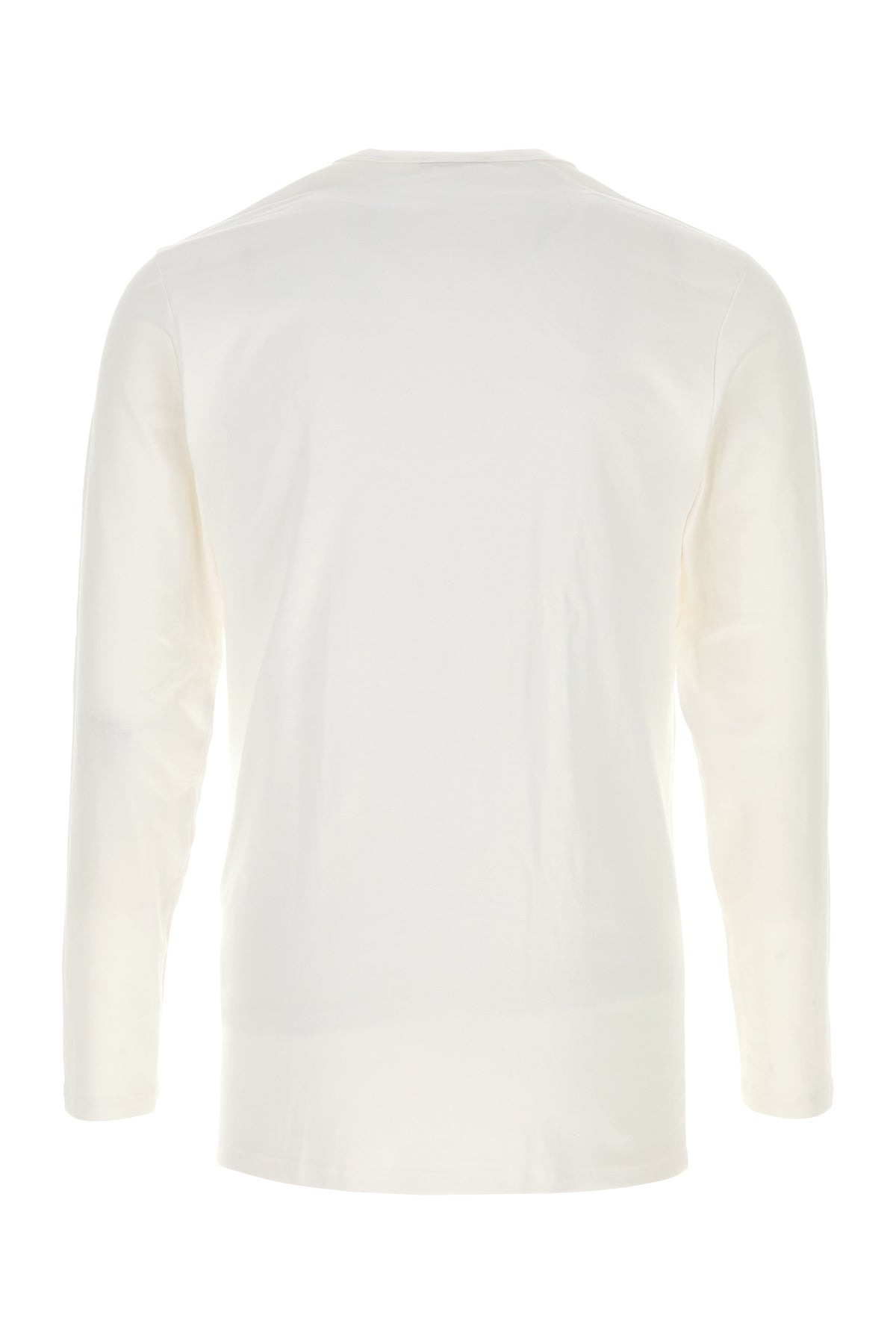 White stretch cotton t-shirt - 2