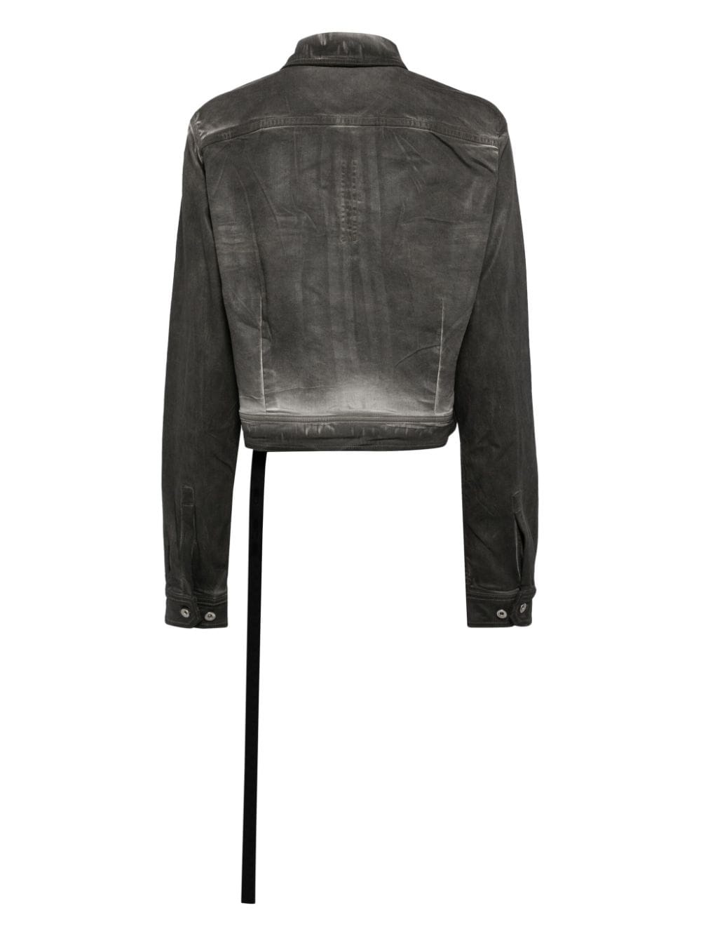 cape-sleeve denim jacket - 2