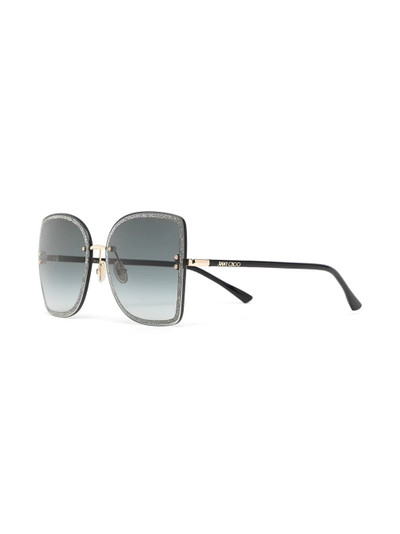 JIMMY CHOO Leti square-frame glasses outlook