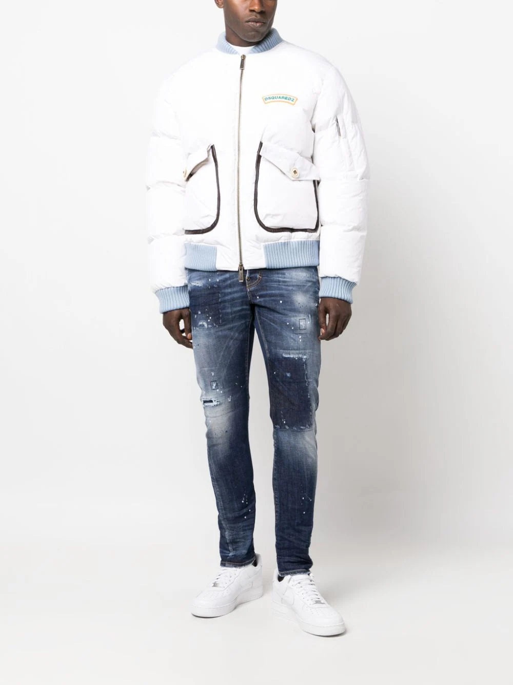 DSQUARED2 DSQUARED2 MEN Mother Fluff Puff Slim Fit Bomber