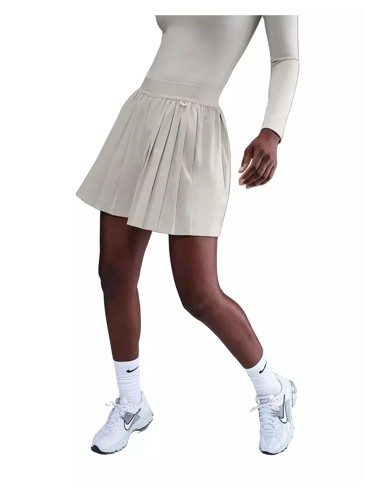 Women's 24.7 PerfectStretch Dri-FIT High-Waisted Loose Pleated Skort -Brown - 1