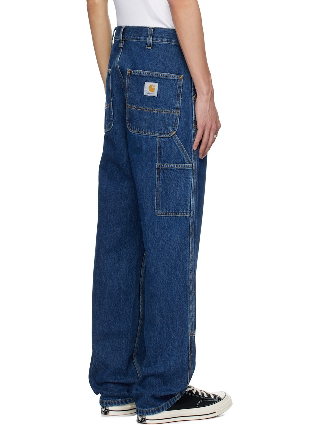 Blue Double Knee Jeans - 3