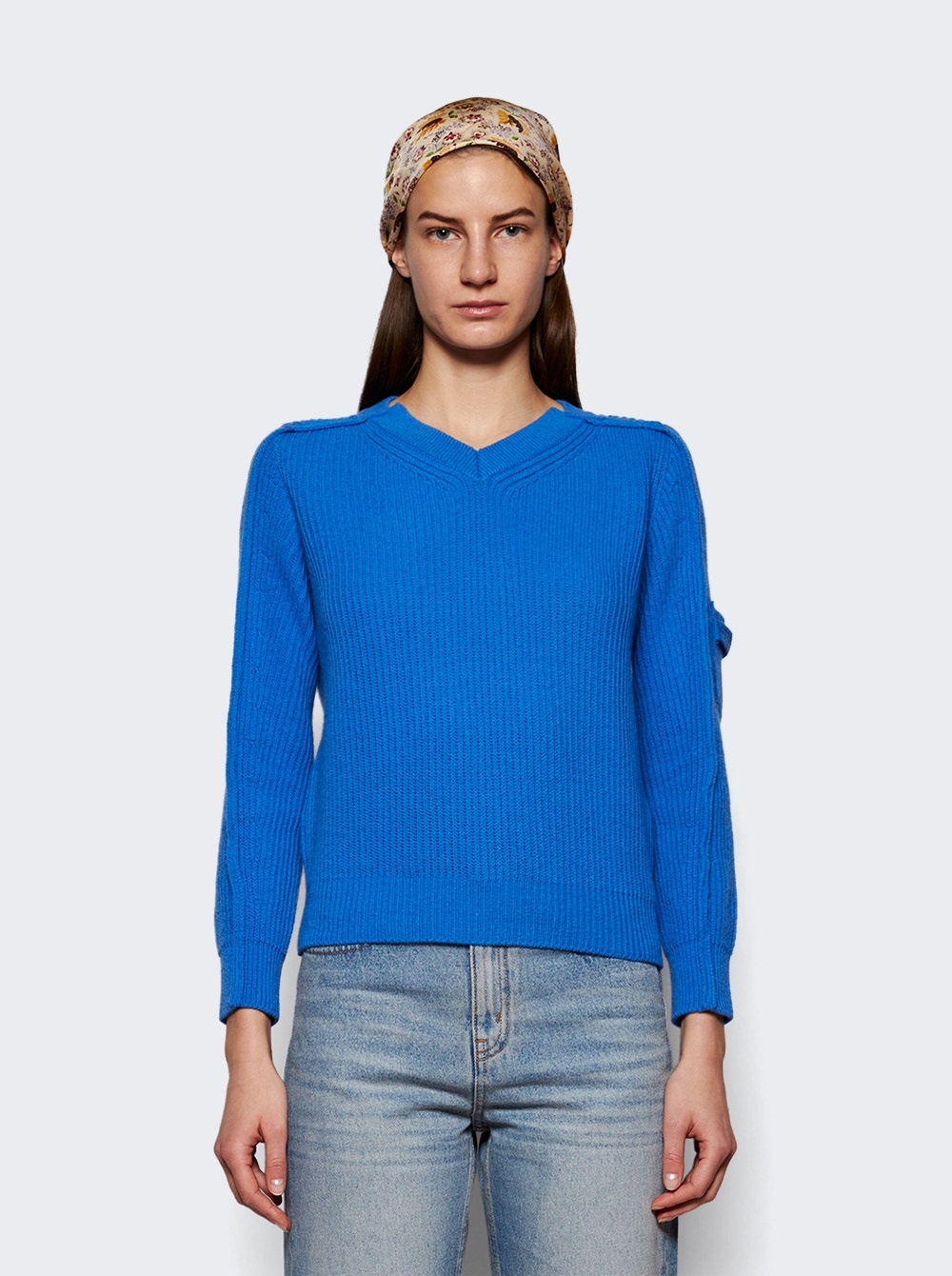 V Neck Sweater Regatta Burgundy - 3