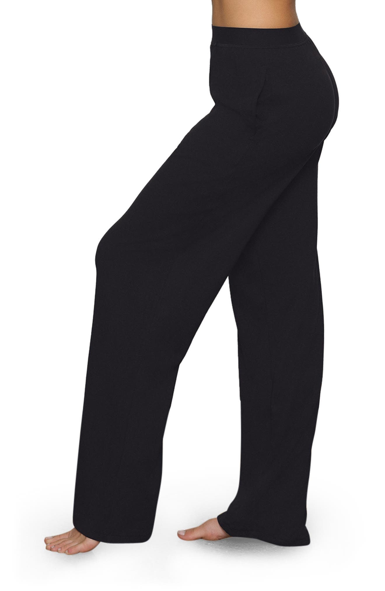 SKIMS Boyfriend Loose Pants in Onyx at Nordstrom - 4