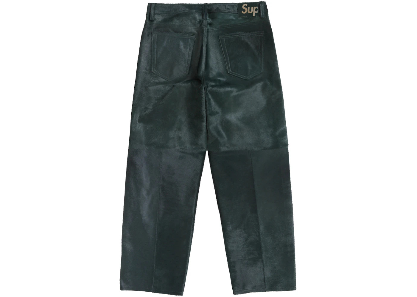 Supreme Ponyhair Loose Fit 5-Pocket Jean Green - 2
