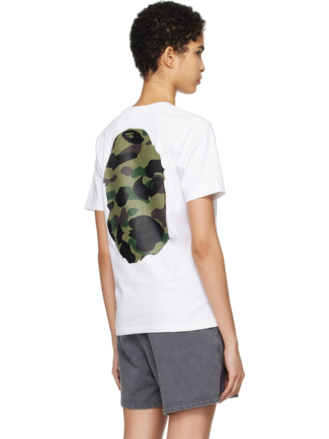 White 1st Camo Big Ape Head T-shirt - 3