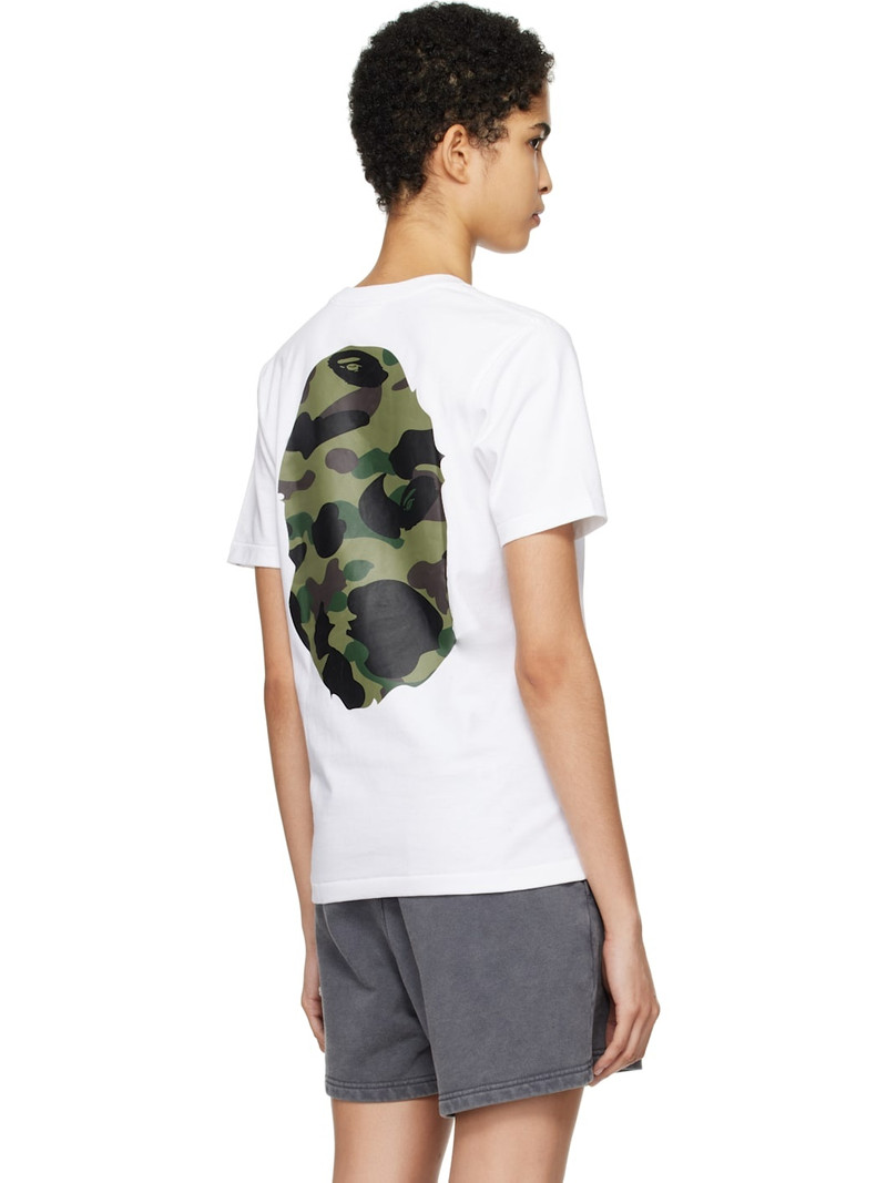 White 1st Camo Big Ape Head T-shirt 3