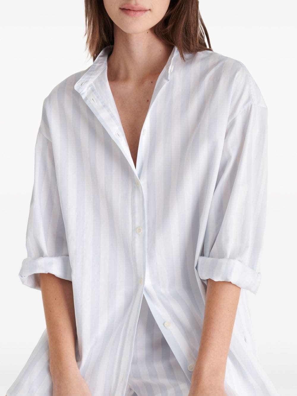 striped cotton shirt - 6