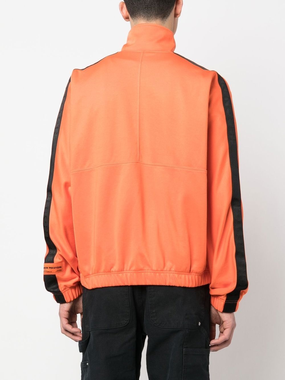 logo-tape zip-up track jacket - 4