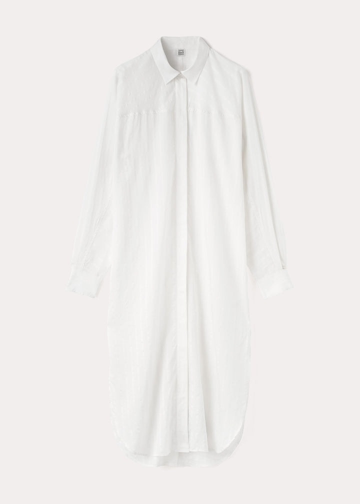 Jacquard stripe tunic white - 1