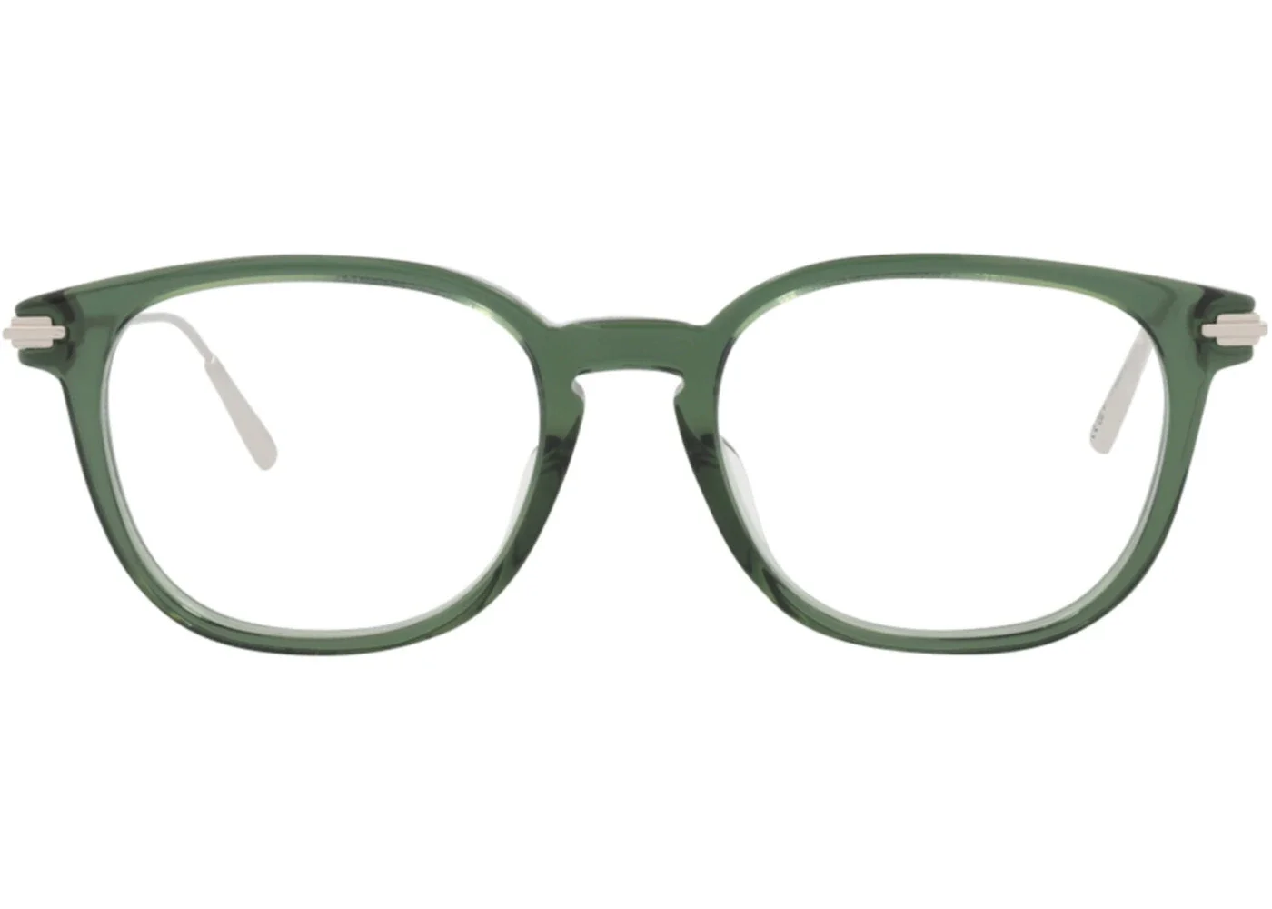 Dior Round-Frame Acetate Optical Frames Green Silver Transparent (DM50043I-51-096) - 1