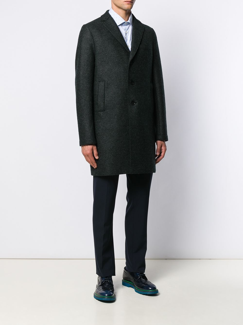 straight fit coat - 3