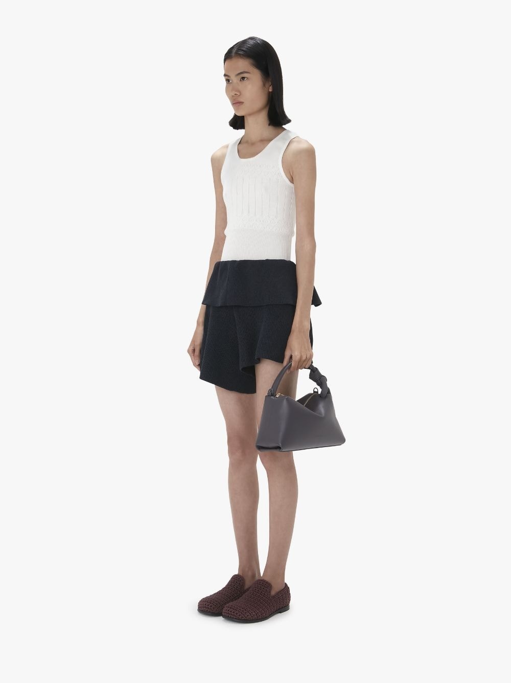 FOLD OVER ASYMMETRIC SHORTS - 4