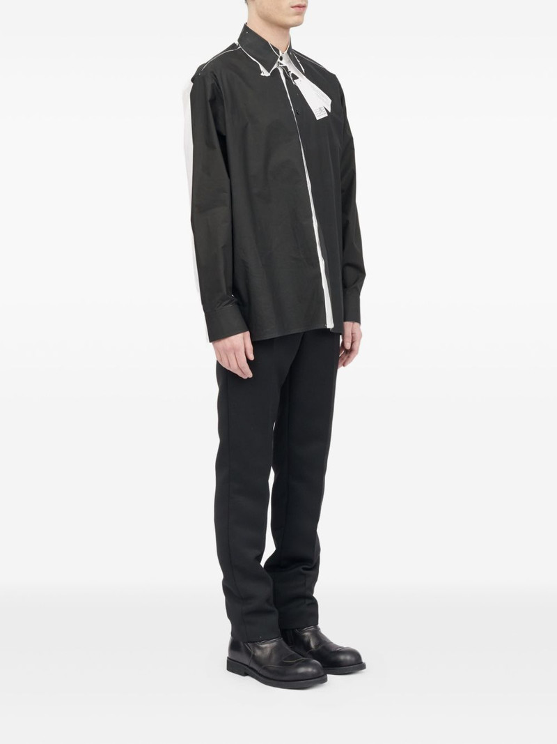 MM6 Maison Margiela contrast-stitching shirt outlook