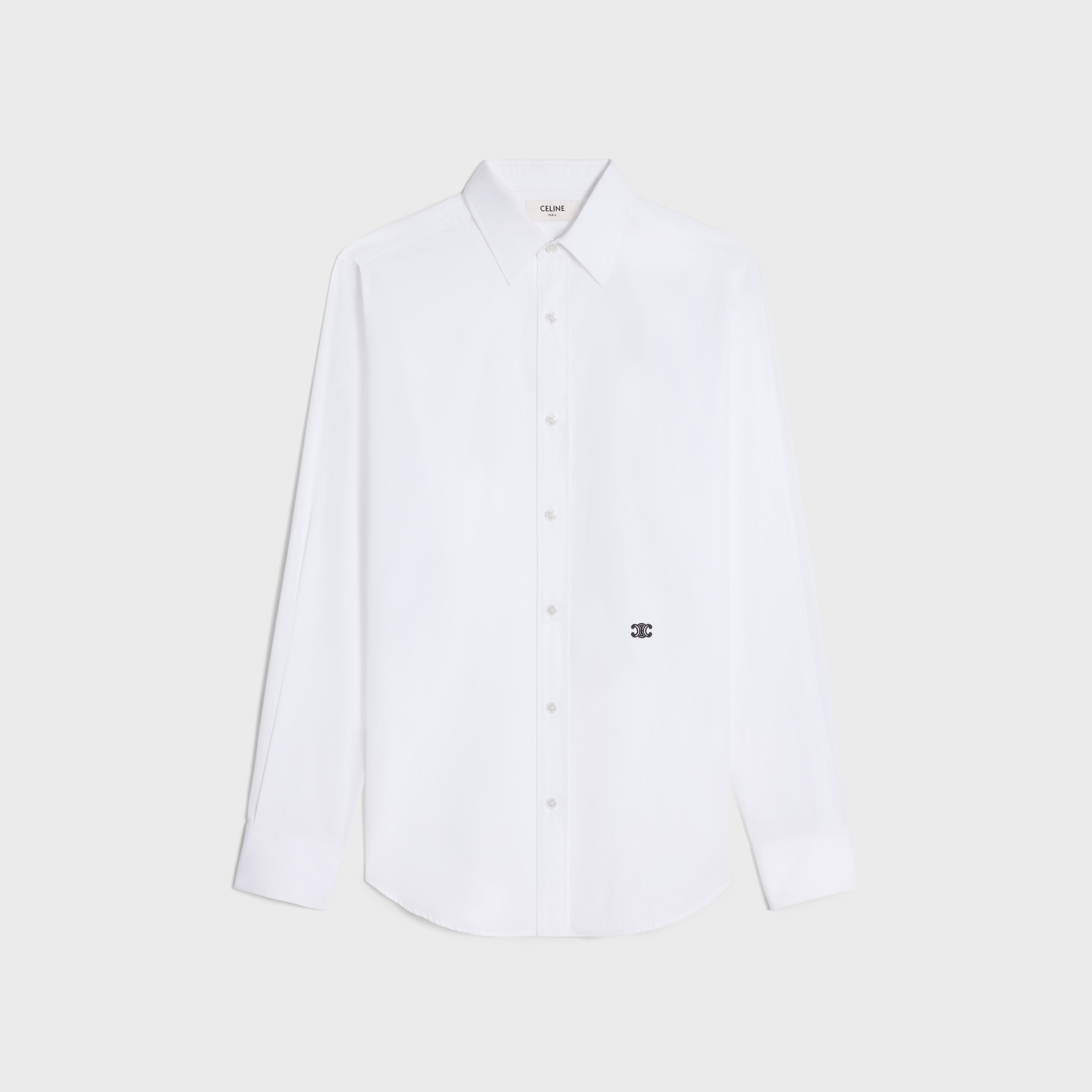 loose shirt in cotton poplin - 1