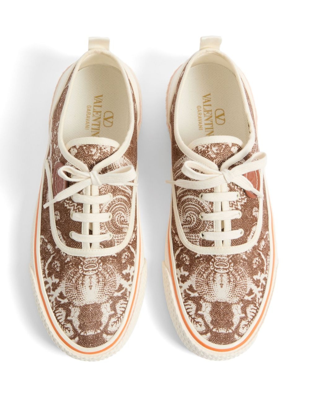 patterned-jacquard sneakers - 4