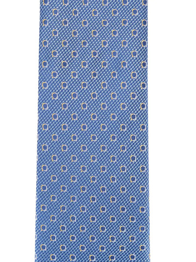 Salvatore Ferragamo jacquard Gancini pattern tie outlook