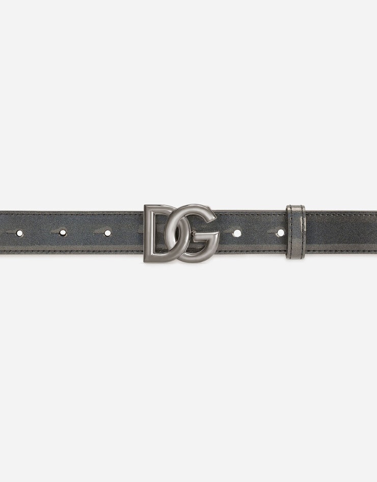 Iridescent patent leather belt - 3