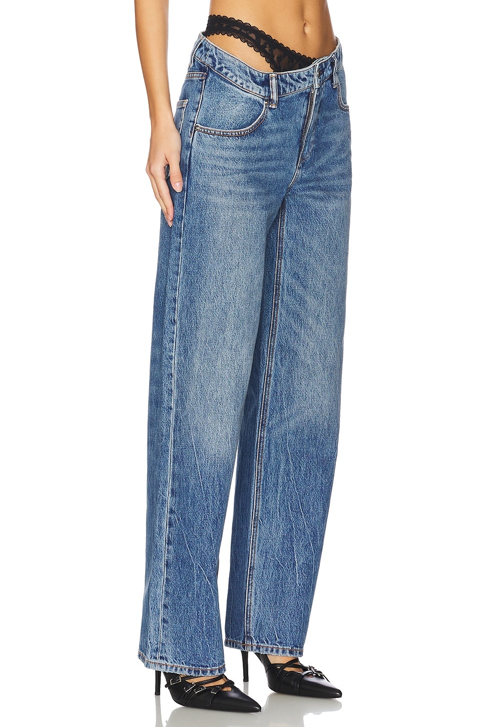Dip Side Jean Lace Undie - 2