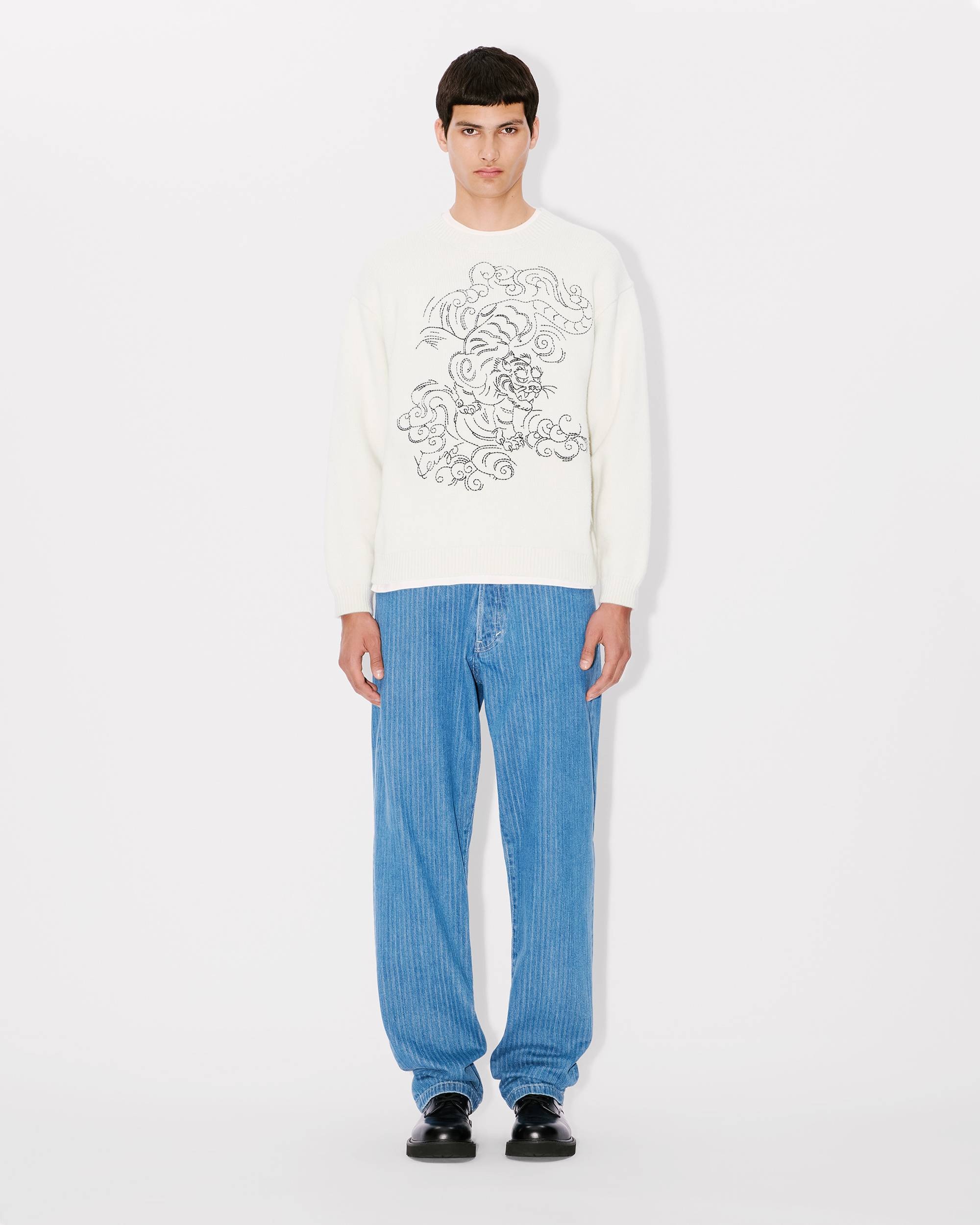 'KENZO Star Tiger' genderless embroidered wool jumper - 10