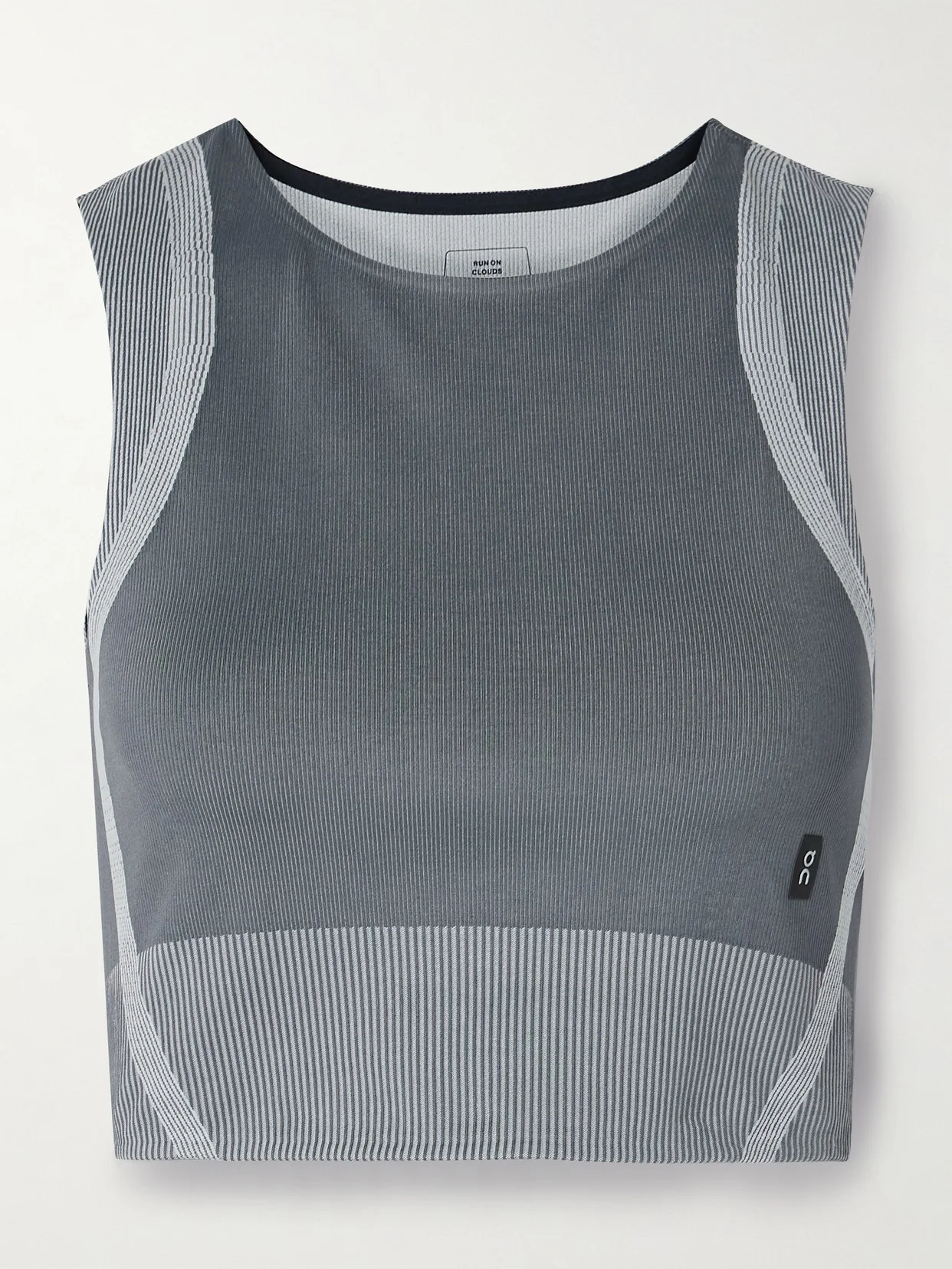 Studio Cropped Ribbed Stretch Recycled Tank - 1