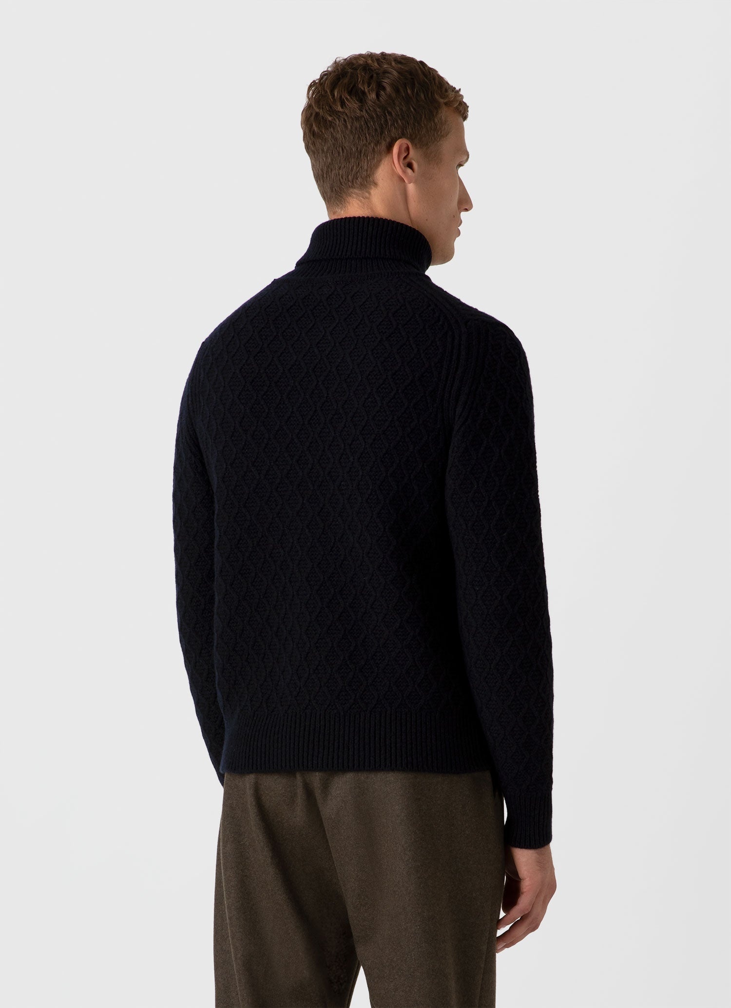 Sunspel x WM Brown Aran Roll Neck - 5