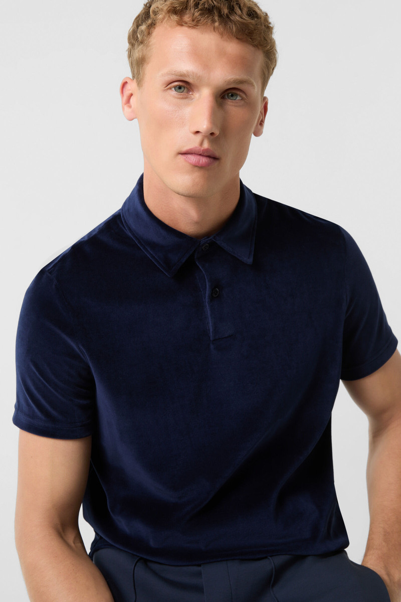 Nicki polo shirt Vincenzo in Navy blue 4