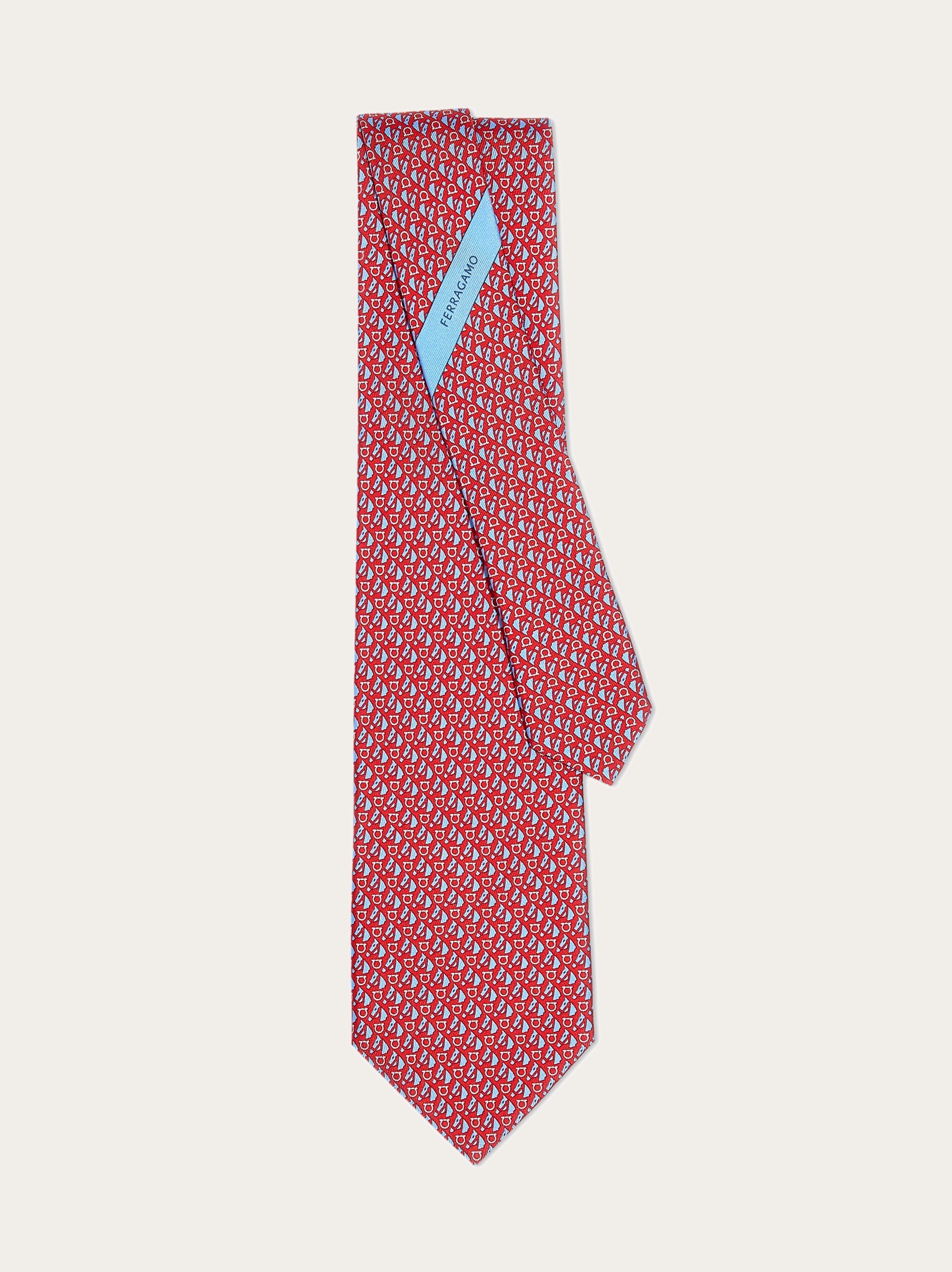 Equestrian print silk tie - 3