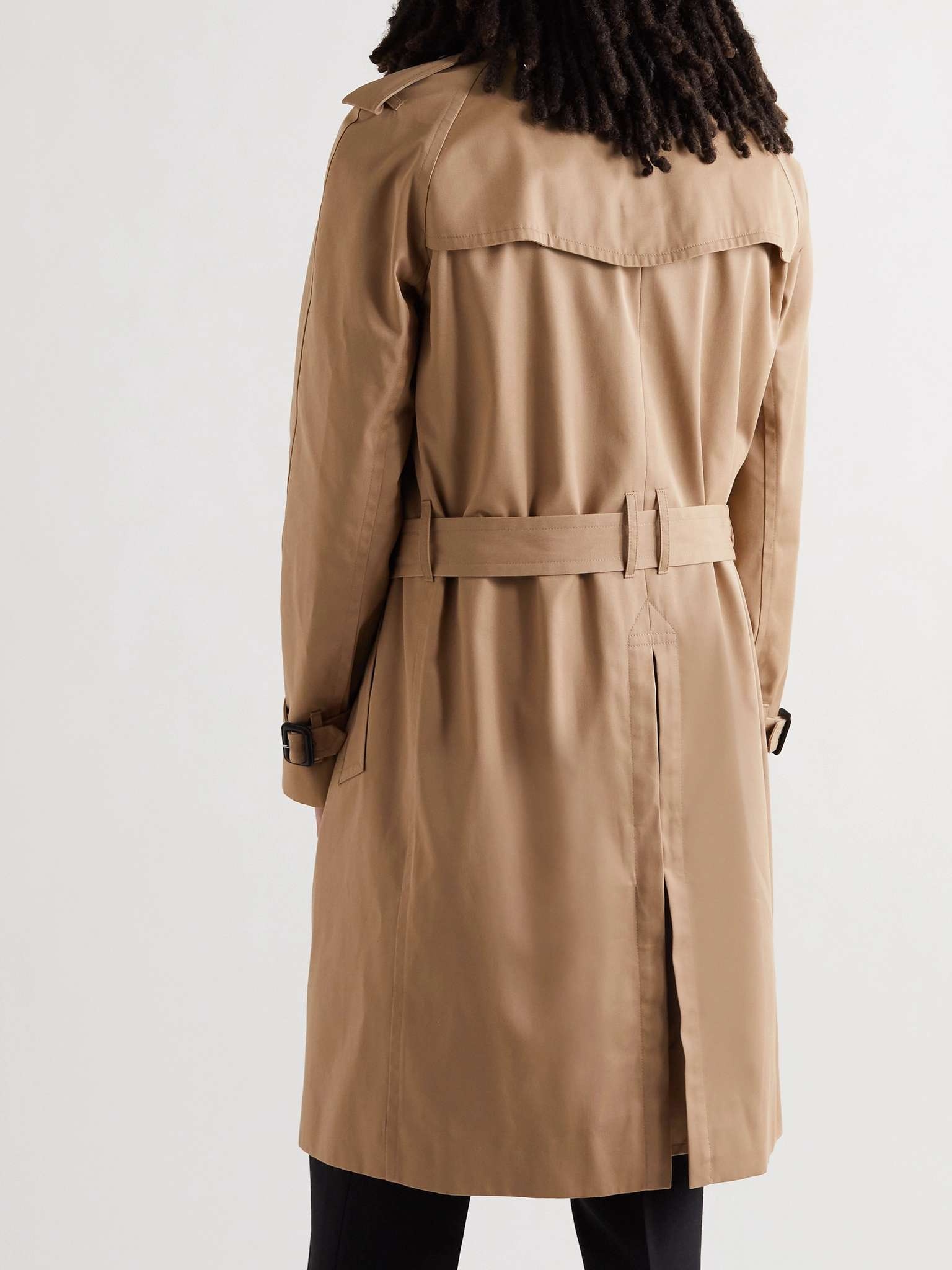 Slim-Fit Belted Gabardine Trench Coat - 4