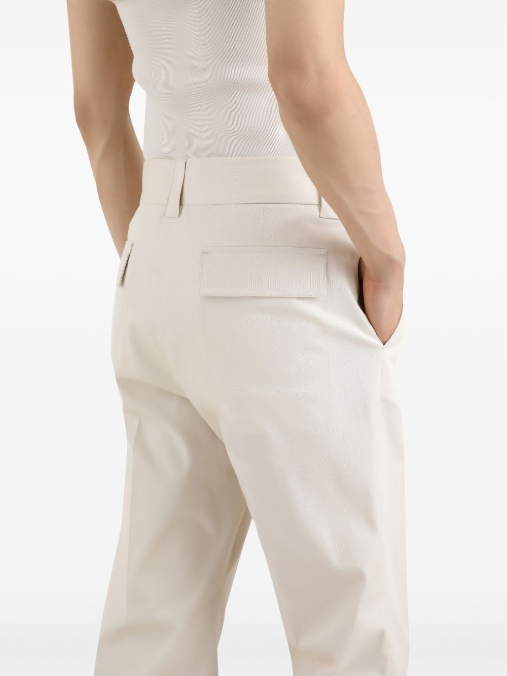 slim-cut trousers - 5