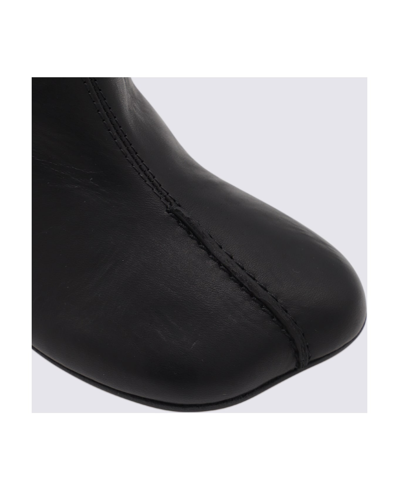 Black Leather Boots - 5