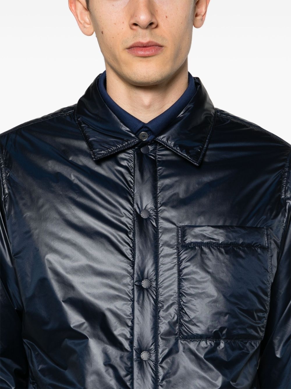 ripstop padded shirt jacket - 5