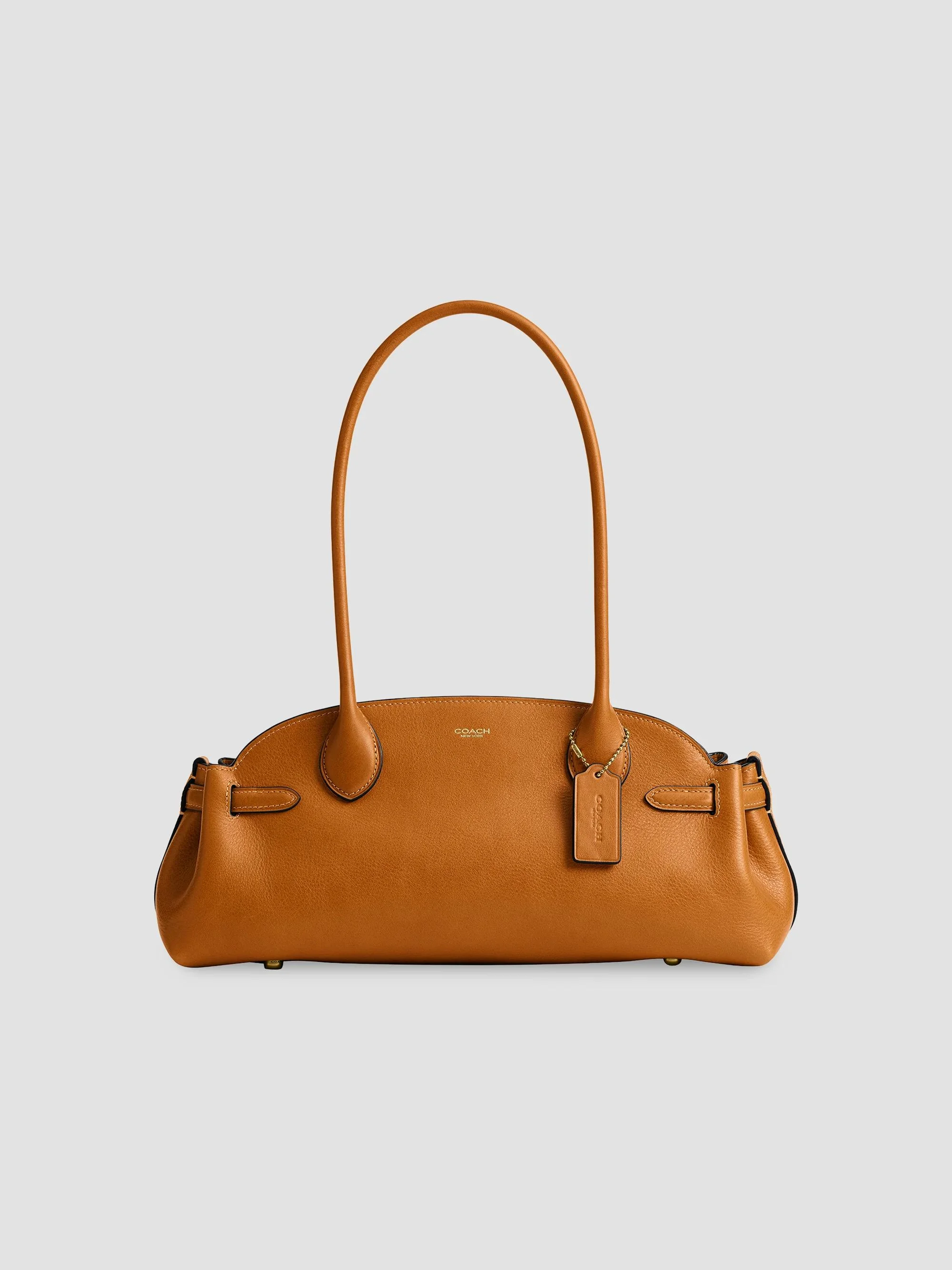 Women's Soft Empire 34 Leather Carryall - Saffron - 1