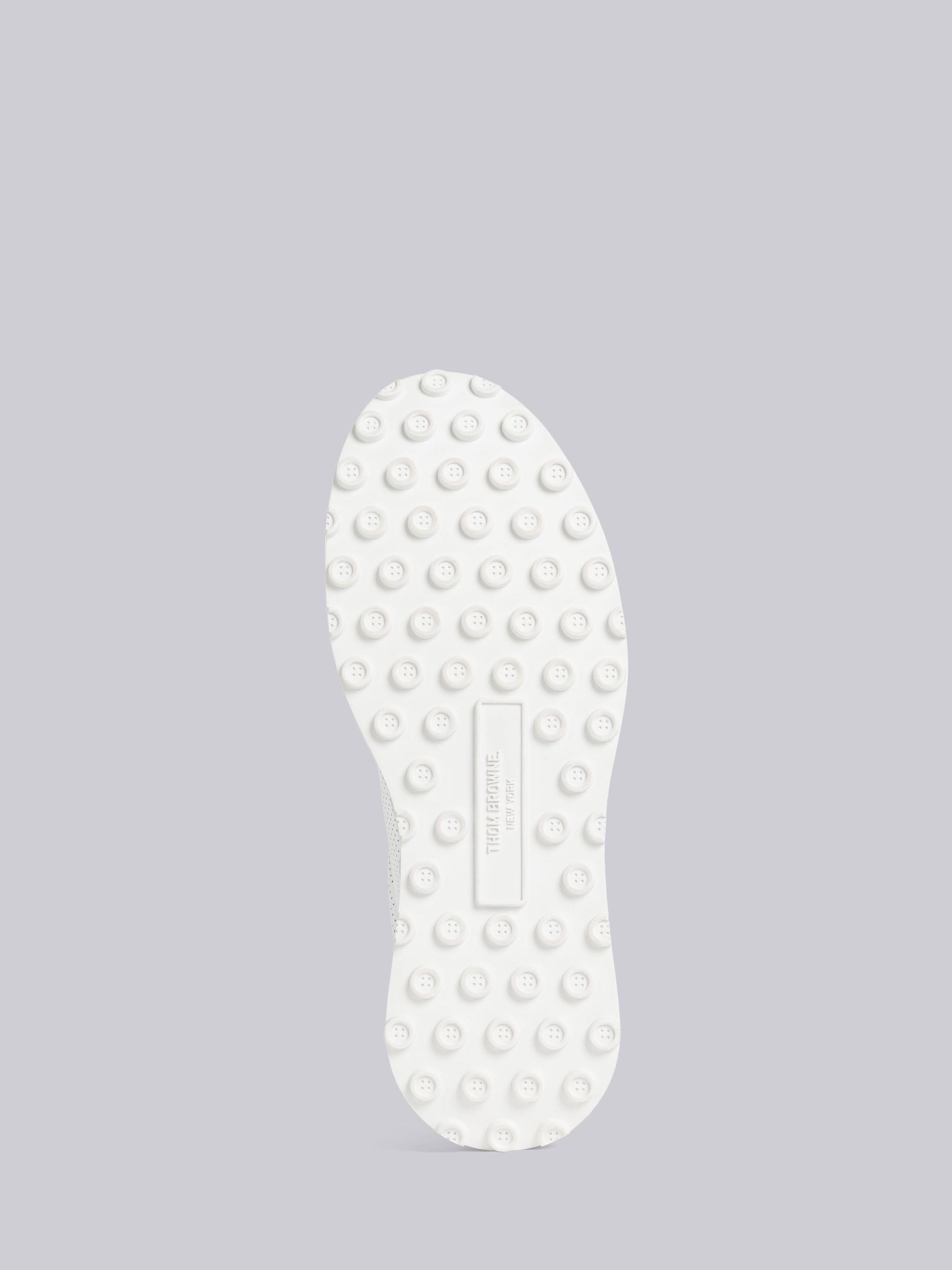VITELLO CALF LEATHER CLEAR SOLE TECH RUNNER - 5