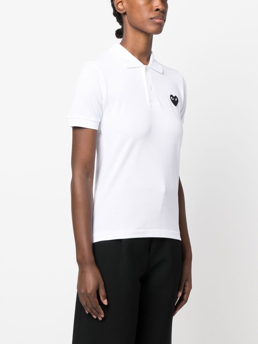 appliqué-detail short-sleeve polo shirt - 3