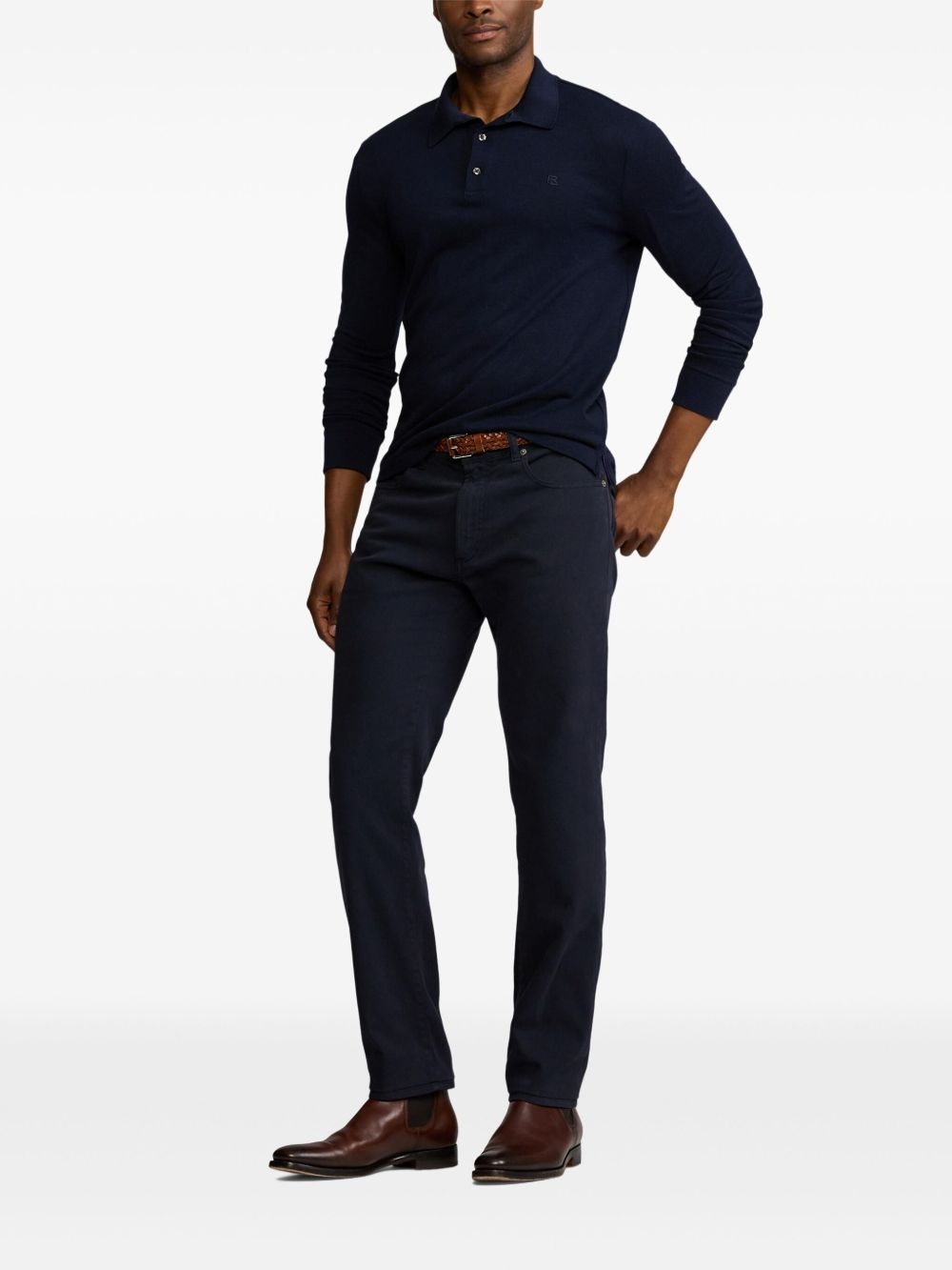 logo-embroidered polo shirt - 2